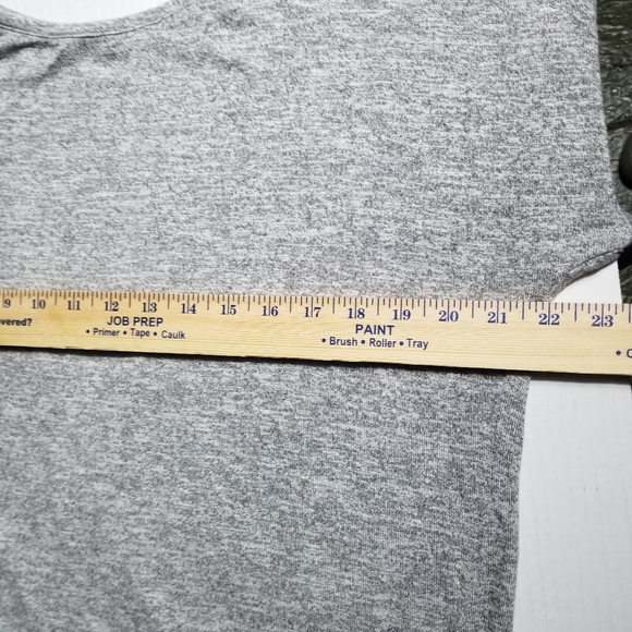 NWOT NATURAL LIFE WOMEN'S OPEN BACK GRAY SHORT SLEEVE BLOUSE SIZE LARGE - Picture 8 of 11